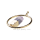 Gold Plated Amethyst Pendant Necklace Charm Pendulum